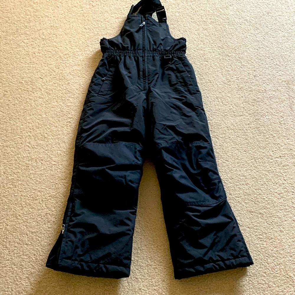 EUC Lands End Age 8 Black ski bib